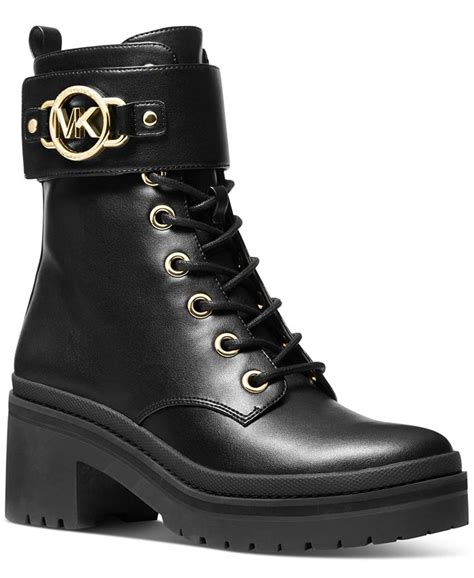 michael michael kors women's corey lace-up lug sole booties|Rory Combat Boot .